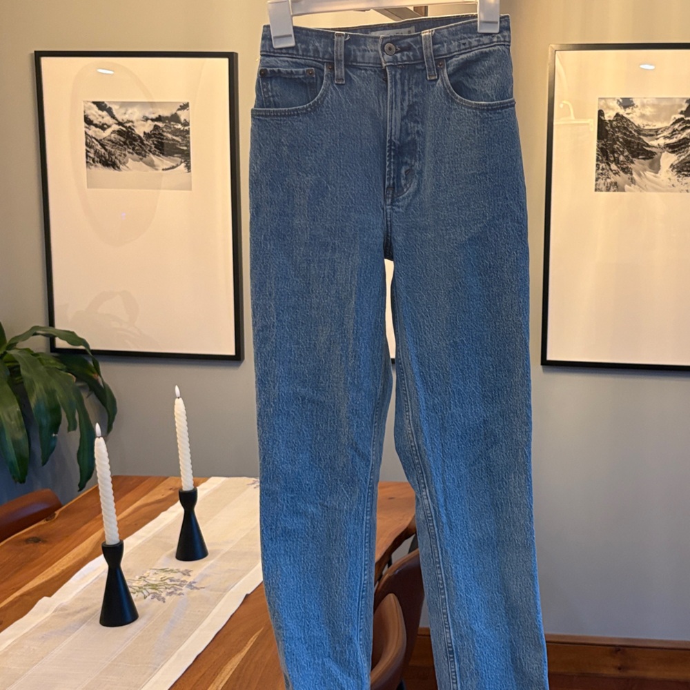 Abercrombie & Fitch Blue Straight Leg Jeans